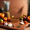 Paper rope woven storage baskets, storage boxes, fruit baskets, woven baskets, storage baskets, supermarket packaging, gift baskets, natural style Specification image